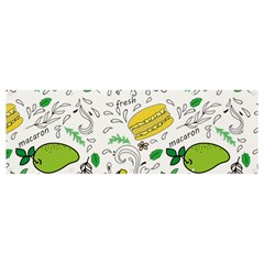 Hamburger With Fruits Seamless Pattern Banner And Sign 12  X 4 