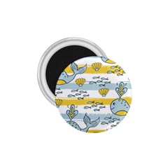 Cartoon Whale Seamless Background 1 75  Magnets