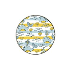 Cartoon Whale Seamless Background Hat Clip Ball Marker by Jancukart