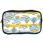 Cartoon Whale Seamless Background Toiletries Bag (Two Sides) Back