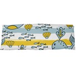 Cartoon Whale Seamless Background Body Pillow Case Dakimakura (Two Sides) Back