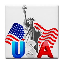 New York City Holiday United States Usa Tile Coaster