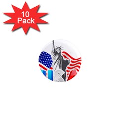 New York City Holiday United States Usa 1  Mini Magnet (10 Pack) 