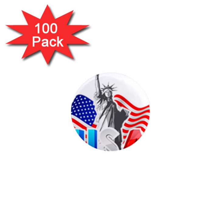 New York City Holiday United States Usa 1  Mini Magnets (100 pack) 