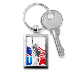 New York City Holiday United States Usa Key Chain (rectangle) by Jancukart