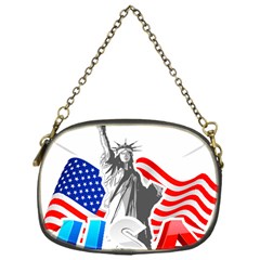 New York City Holiday United States Usa Chain Purse (one Side) by Jancukart