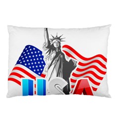 New York City Holiday United States Usa Pillow Case by Jancukart