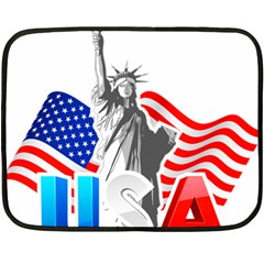 New York City Holiday United States Usa Fleece Blanket (mini)