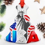 New York City Holiday United States Usa Christmas Tree Ornament (Two Sides) Front