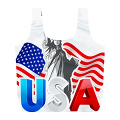 New York City Holiday United States Usa Full Print Recycle Bag (l)