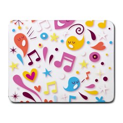 Love Cute Cartoon Seamless Shading Small Mousepad