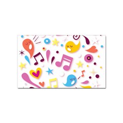 Love Cute Cartoon Seamless Shading Sticker (rectangular)