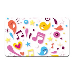 Love Cute Cartoon Seamless Shading Magnet (rectangular)