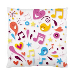 Love Cute Cartoon Seamless Shading Standard Cushion Case (two Sides)