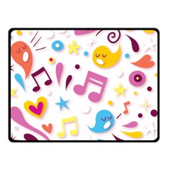 Love Cute Cartoon Seamless Shading Fleece Blanket (small)