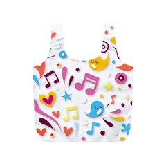 Love Cute Cartoon Seamless Shading Full Print Recycle Bag (s)