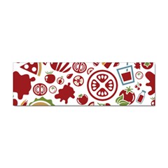 Pizza Seamless Pattern Background Sticker Bumper (100 Pack)