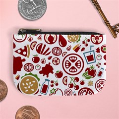 Pizza Seamless Pattern Background Mini Coin Purse