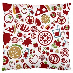 Pizza Seamless Pattern Background Standard Flano Cushion Case (one Side)