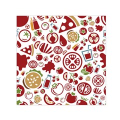 Pizza Seamless Pattern Background Square Satin Scarf (30  X 30 )