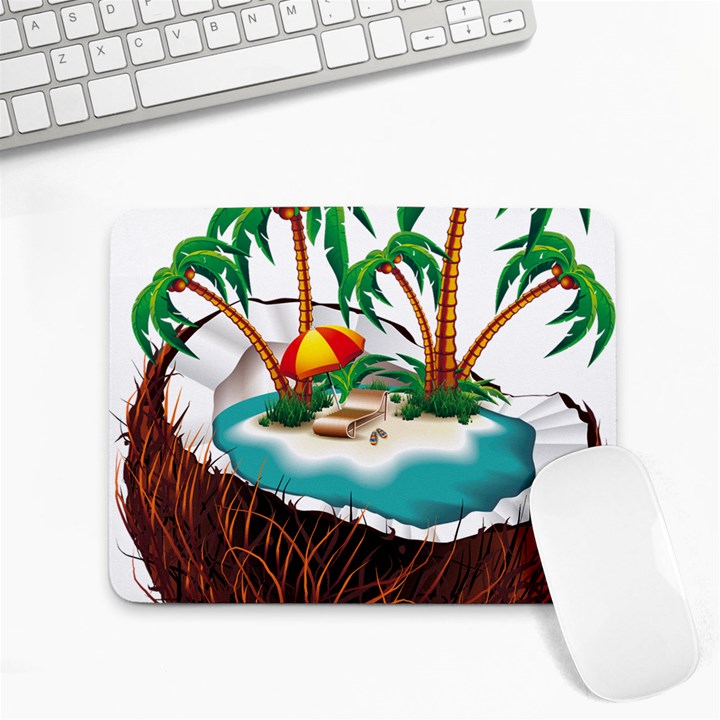 Coconut And Holiday Beach Food Small Mousepad