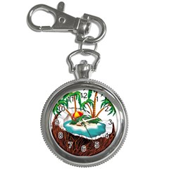 Coconut And Holiday Beach Food Key Chain Watches