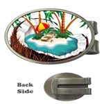 Coconut And Holiday Beach Food Money Clips (Oval)  Front