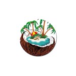 Coconut And Holiday Beach Food Golf Ball Marker (10 pack) Front