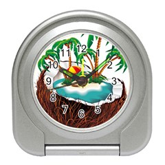 Coconut And Holiday Beach Food Travel Alarm Clock