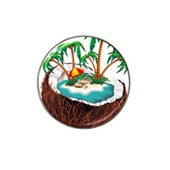 Coconut And Holiday Beach Food Hat Clip Ball Marker (4 Pack)