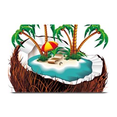 Coconut And Holiday Beach Food Plate Mats by Jancukart