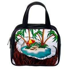 Coconut And Holiday Beach Food Classic Handbag (one Side)