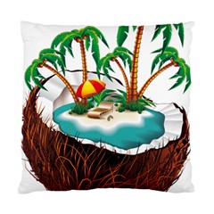 Coconut And Holiday Beach Food Standard Cushion Case (one Side)