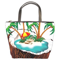 Coconut And Holiday Beach Food Bucket Bag