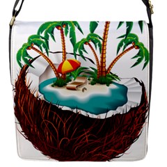 Coconut And Holiday Beach Food Flap Closure Messenger Bag (s)