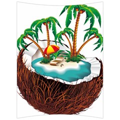 Coconut And Holiday Beach Food Back Support Cushion by Jancukart