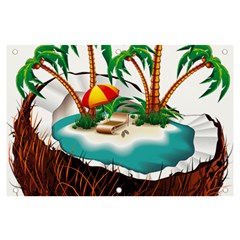 Coconut And Holiday Beach Food Banner And Sign 6  X 4 