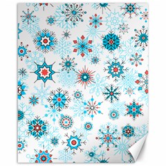 Beautifule Snowflake Decorative Pattern Seamless Canvas 16  X 20 