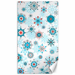 Beautifule Snowflake Decorative Pattern Seamless Canvas 40  X 72 