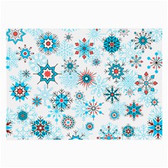 Beautifule Snowflake Decorative Pattern Seamless Large Glasses Cloth (2 Sides)