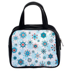 Beautifule Snowflake Decorative Pattern Seamless Classic Handbag (two Sides) by Jancukart