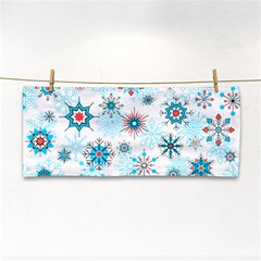 Beautifule Snowflake Decorative Pattern Seamless Hand Towel