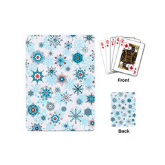 Beautifule Snowflake Decorative Pattern Seamless Playing Cards Single Design (mini)