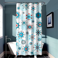 Beautifule Snowflake Decorative Pattern Seamless Shower Curtain 36  X 72  (stall)  by Jancukart