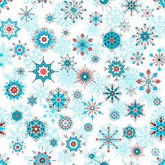 Beautifule Snowflake Decorative Pattern Seamless Play Mat (rectangle) by Jancukart