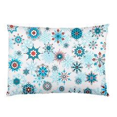 Beautifule Snowflake Decorative Pattern Seamless Pillow Case (two Sides)