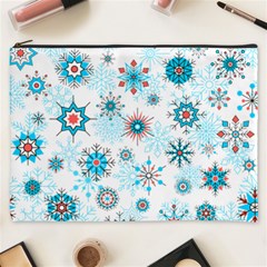 Beautifule Snowflake Decorative Pattern Seamless Cosmetic Bag (xxxl)