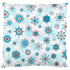 Beautifule Snowflake Decorative Pattern Seamless Standard Flano Cushion Case (one Side)