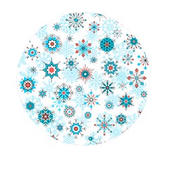 Beautifule Snowflake Decorative Pattern Seamless Mini Round Pill Box by Jancukart