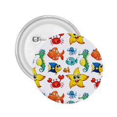 Fish Ocean Water Sea Life Seamless Background 2 25  Buttons